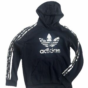 Adidas Originals Sweatshirt Youth size L Camo Series Hoodie Trefoil Large Logo